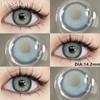 FUNSACHY 2 st Naturliga Kontaktlinser för Ögon Färgade Blå Kontaktlinser Grå Vacker Pupill Grön Lins Ögonmakeup Koreanska Linser