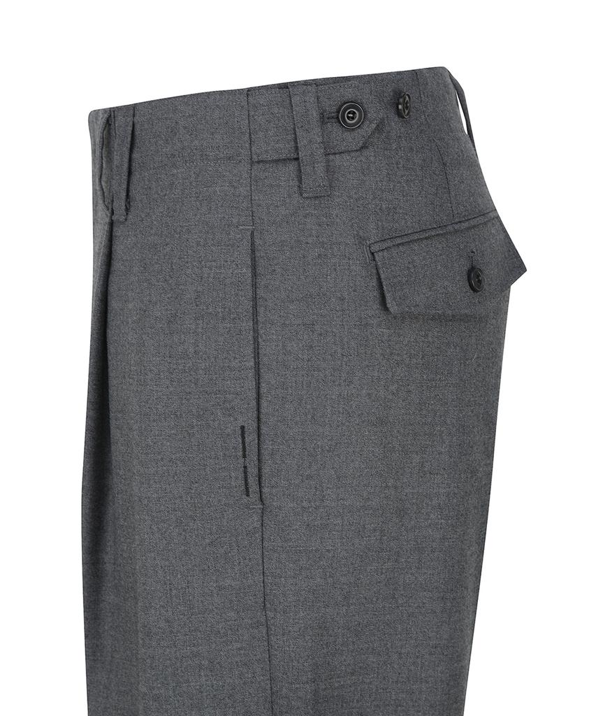SIECLE Loose Wool Trousers (Grey)