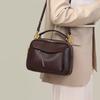 Bag Women's New Women's Bag Autumn and Winter Leather Portable Shoulder Bag Premium Crossbody Mom Bag