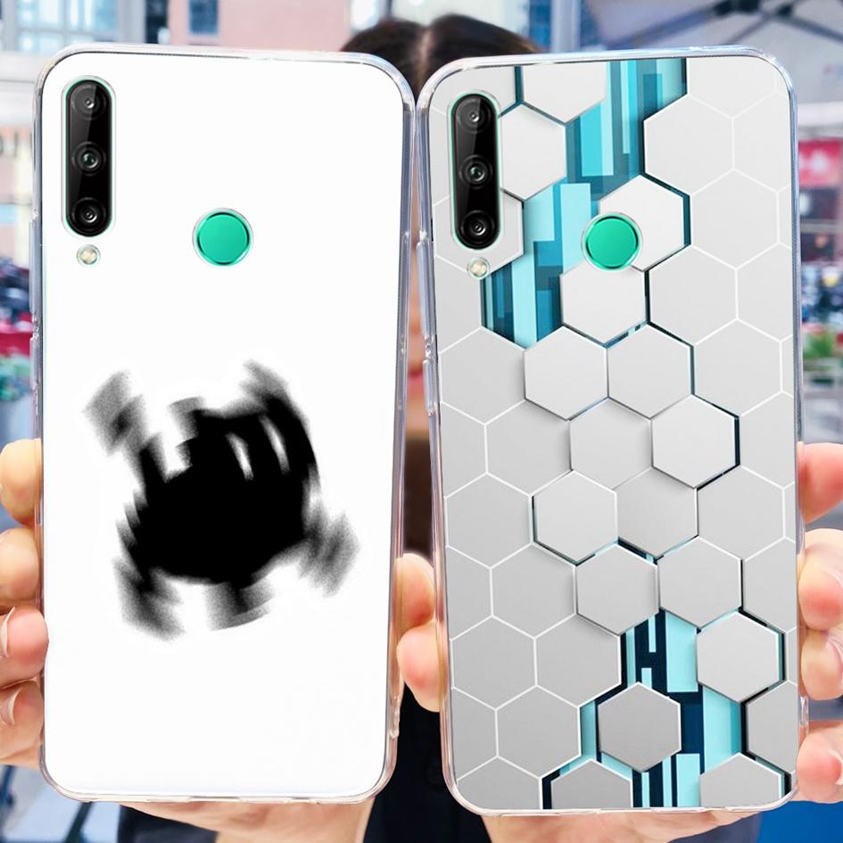 For Huawei Y7p 2020 Case Honor 9C Silicone Cover Fashion Butterfly Clear TPU Fundas For Huawei P40 Lite E ART-L28 ART-L29 Bumper