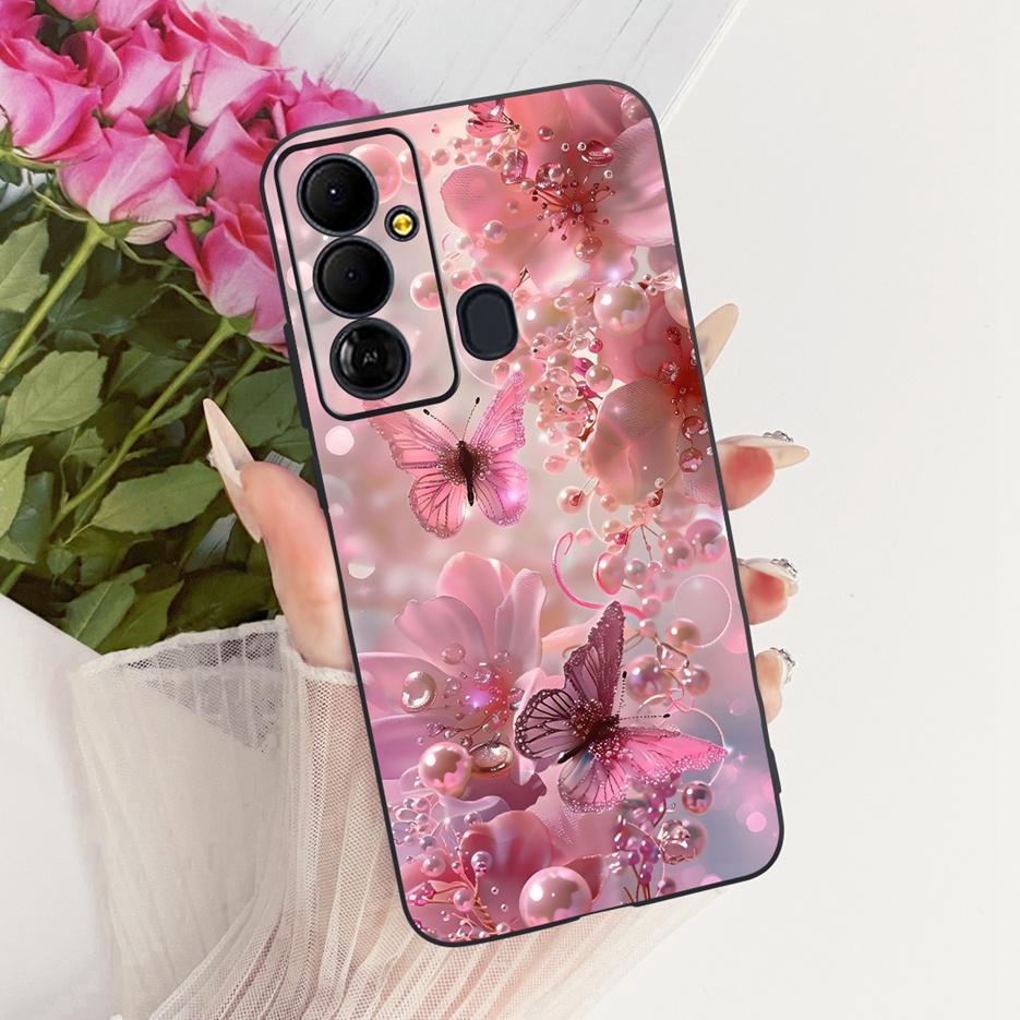 Für Tecno Pop 6 GO Hülle BE6j Niedlicher Löwe Mode Bemalte Abdeckung Weiche TPU Handyhülle Für Tecno Pop 6 Pro BE8 Pop6 GO Rückseite Taschen