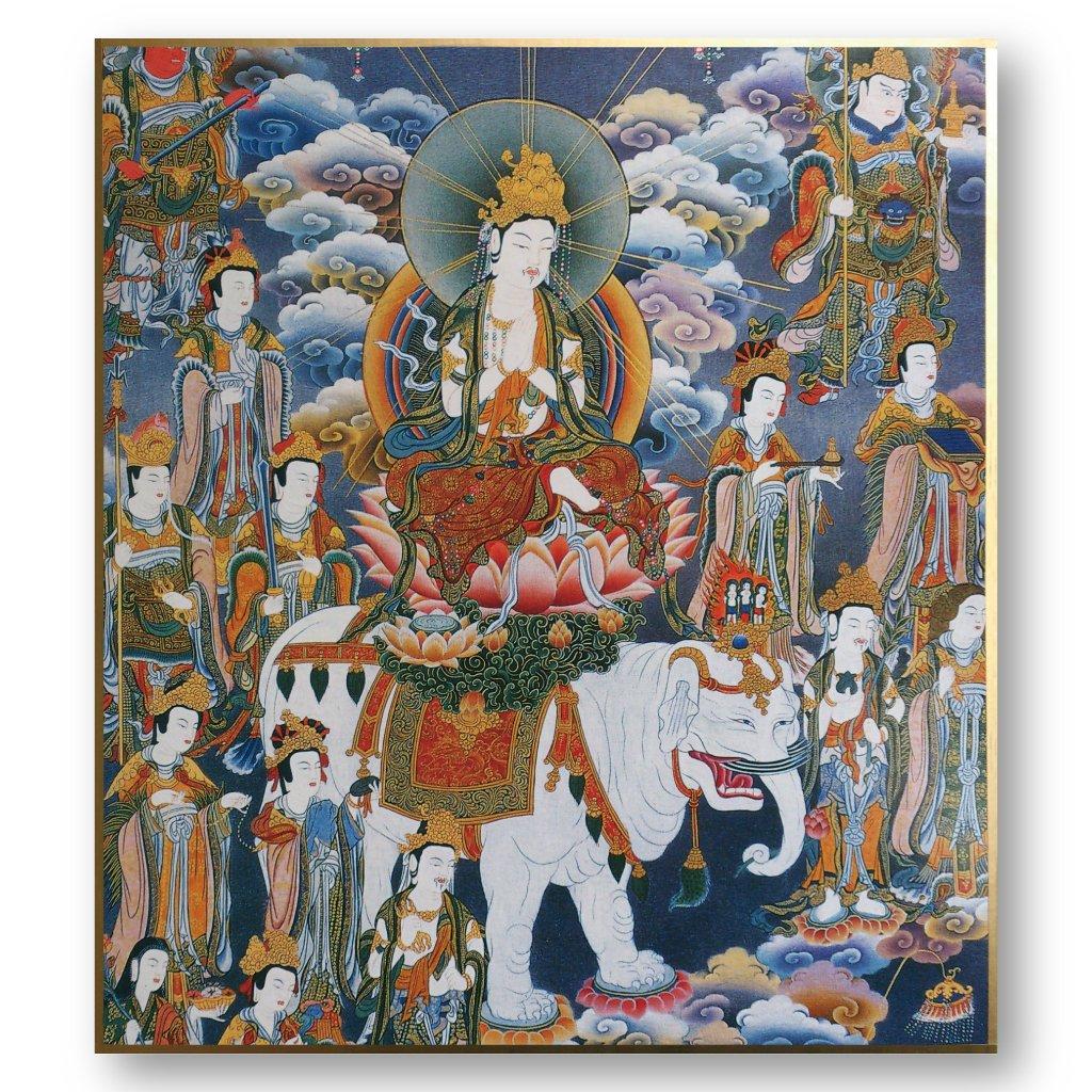 

Hotokudo Buddhist painting color paper Samantabhadra 2
