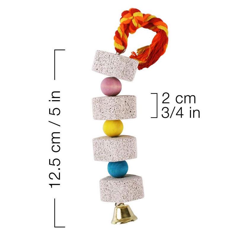 

Игрушка-погрызушка для попугаев и птиц, камень для стачивания клюва, цветочная гирлянда для хомяков и белок