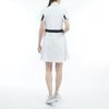 Coq Sportif Short Sweat Quick Stretch WH00 [Le Golf] Dress, Collared, Sleeve, Absorbent, Drying, Transparent, Golf, LG5SOP00L, Women's, (White)