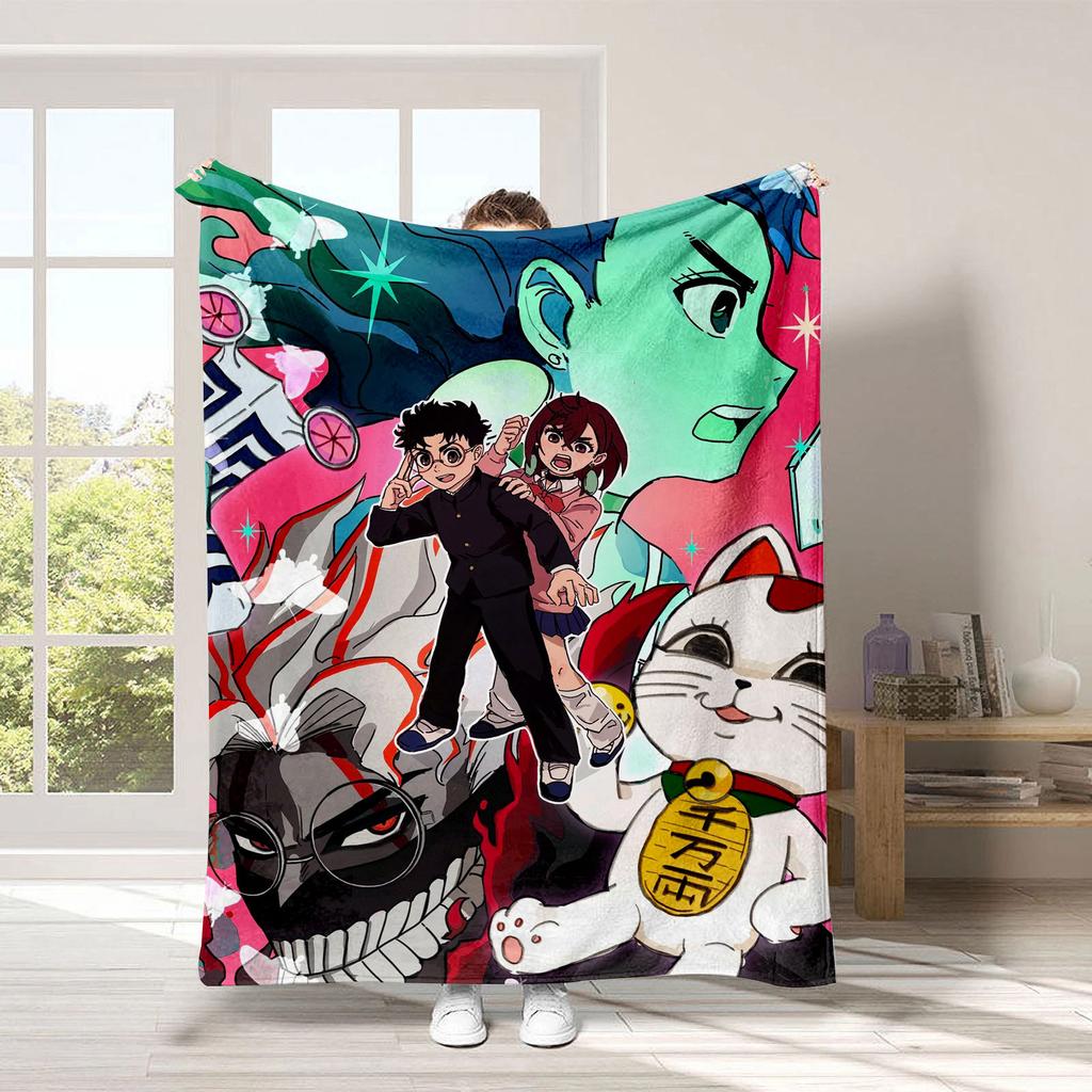 Anime DAN-DA-DAN Throw Blanket 3D Soft Rug Gift For Fans Enough Sofa Camping King Size For Home Decor Winter Warm Fluffy Blanket