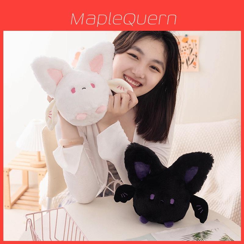 Adorable Round Plush Bat Toy Soft Stuffed Animal Doll For Girls Cozy Bed Pillow Gift