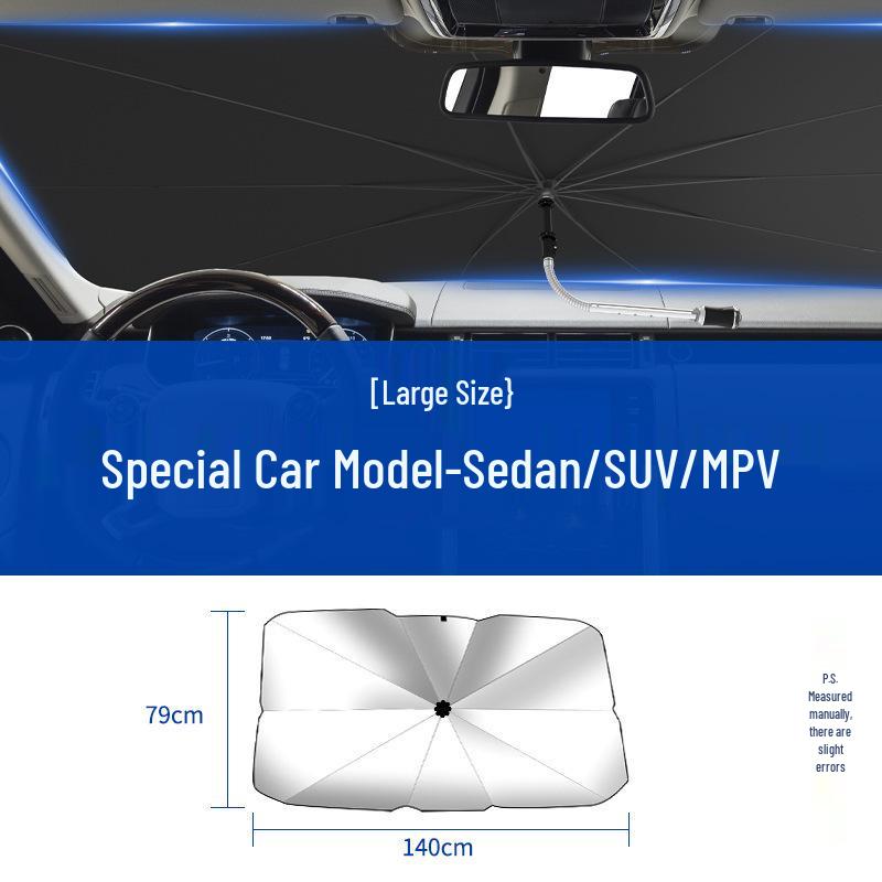 Thickened Windshield Sunshade Umbrella - Heat Insulation & Sun Protection