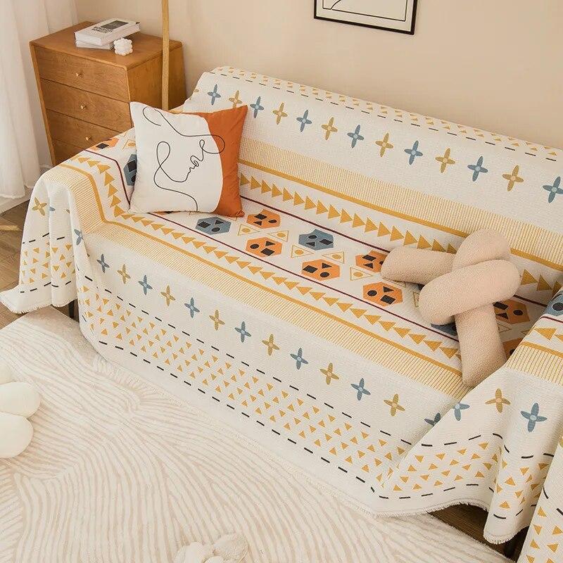 Nordic Tassel Sofa Throw Blankets Outdoor Camping Picnic Large