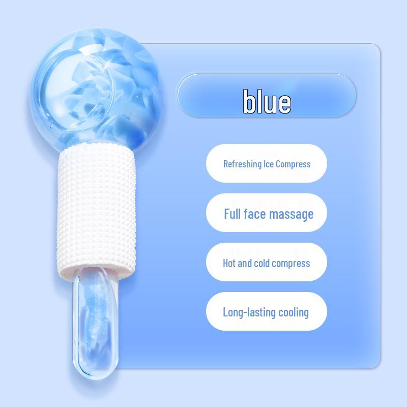 Ice Wave Beauty Device: Cold Compress Eye & Face Massager with Ice Globe