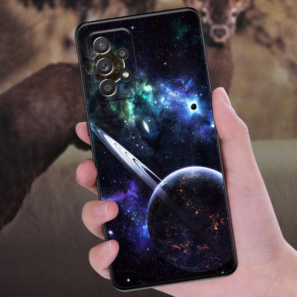 Universe Starry Phone Cover Galaxy A53 5G Case For Samsung A54 A55 A52S A51 A71 A73 A72 A35 A32 A33 Cases Sky Space Planet Stars