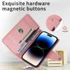 Zipper Wallet Phone Case for IPhone 15 14 13 12 11 Pro Max Mini XS XR X 7 8 Plus SE   Card Slots Strap Leather Cover