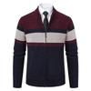 Men's Autumn/Winter Knit Cardigan Sweater Jacket with Velvet Lining