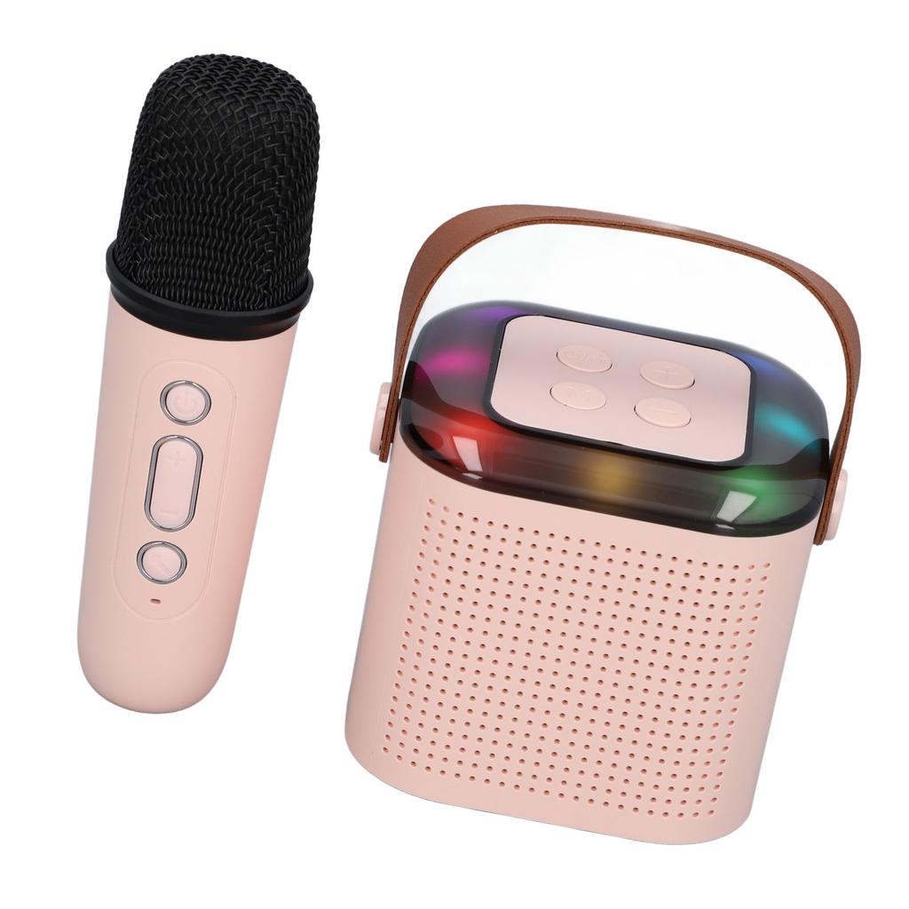 Mini Karaoke Maschine Kinder Tragbarer Bluetooth Lautsprecher mit Drahtlosem Mikrofon Kleinkind Mädchen Jungen