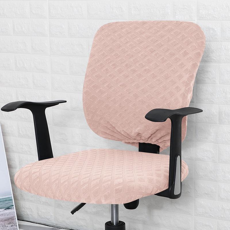 Funda para Silla de Oficina, Fundas Elásticas para Asiento de Silla de Ordenador, Cubre Asiento Elástico para Escritorio, Funda Protectora Removible Lavable para Silla de Comedor Cocina