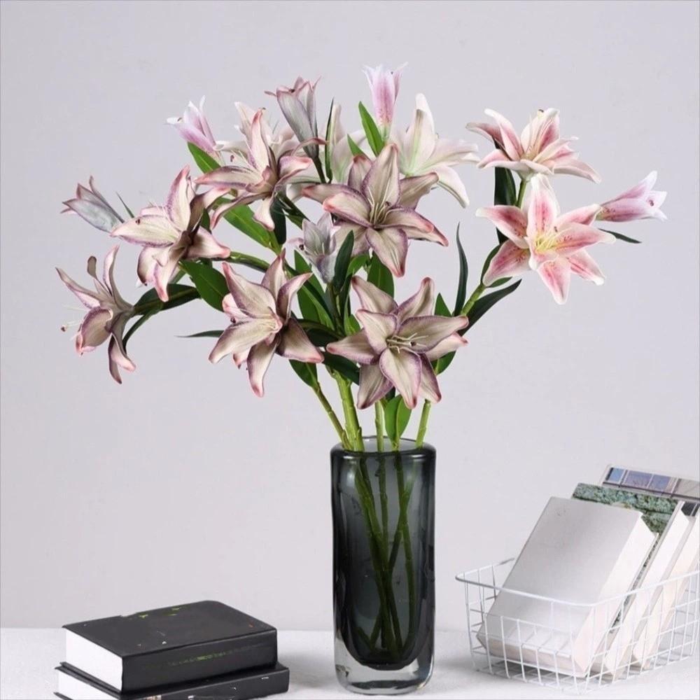 Plastic Simulated Flower Decor Real Touch Floral Arrangement Fake Flowers  Birthday Party