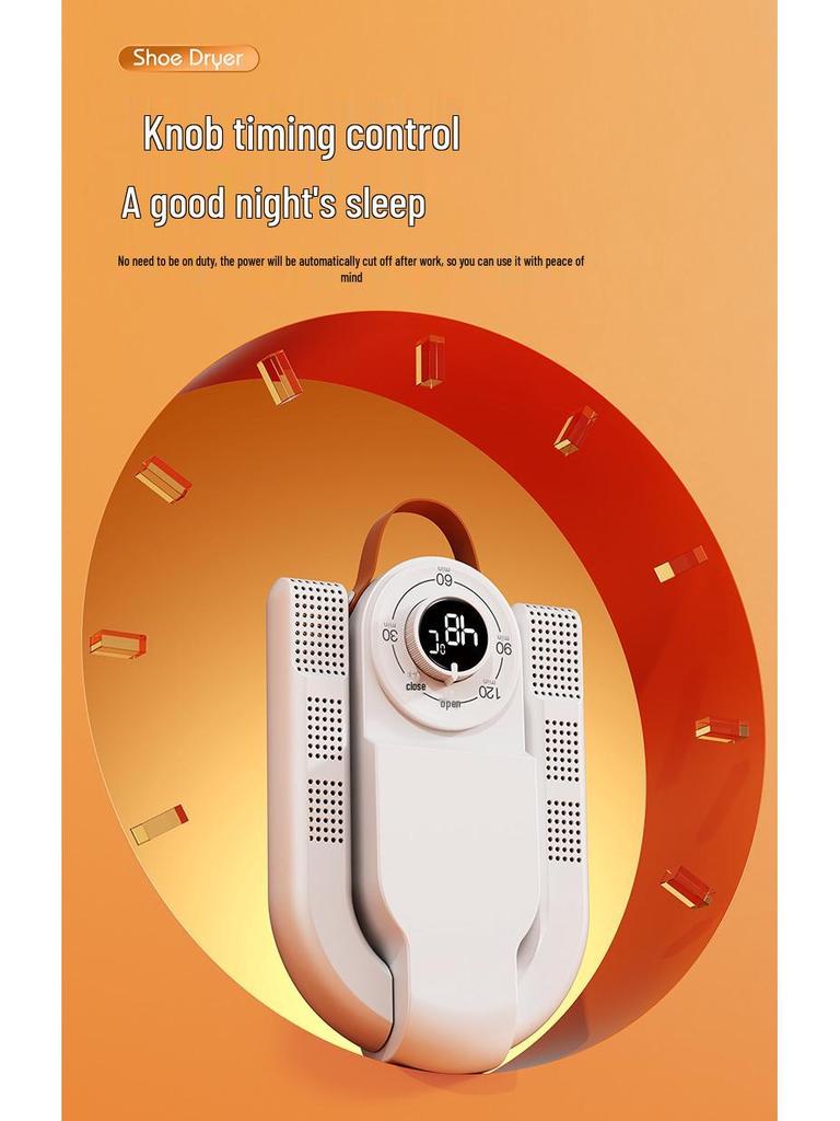 Timed Shoe Dryer & Sterilizer: Deodorize and Warm Shoes for Home & Students