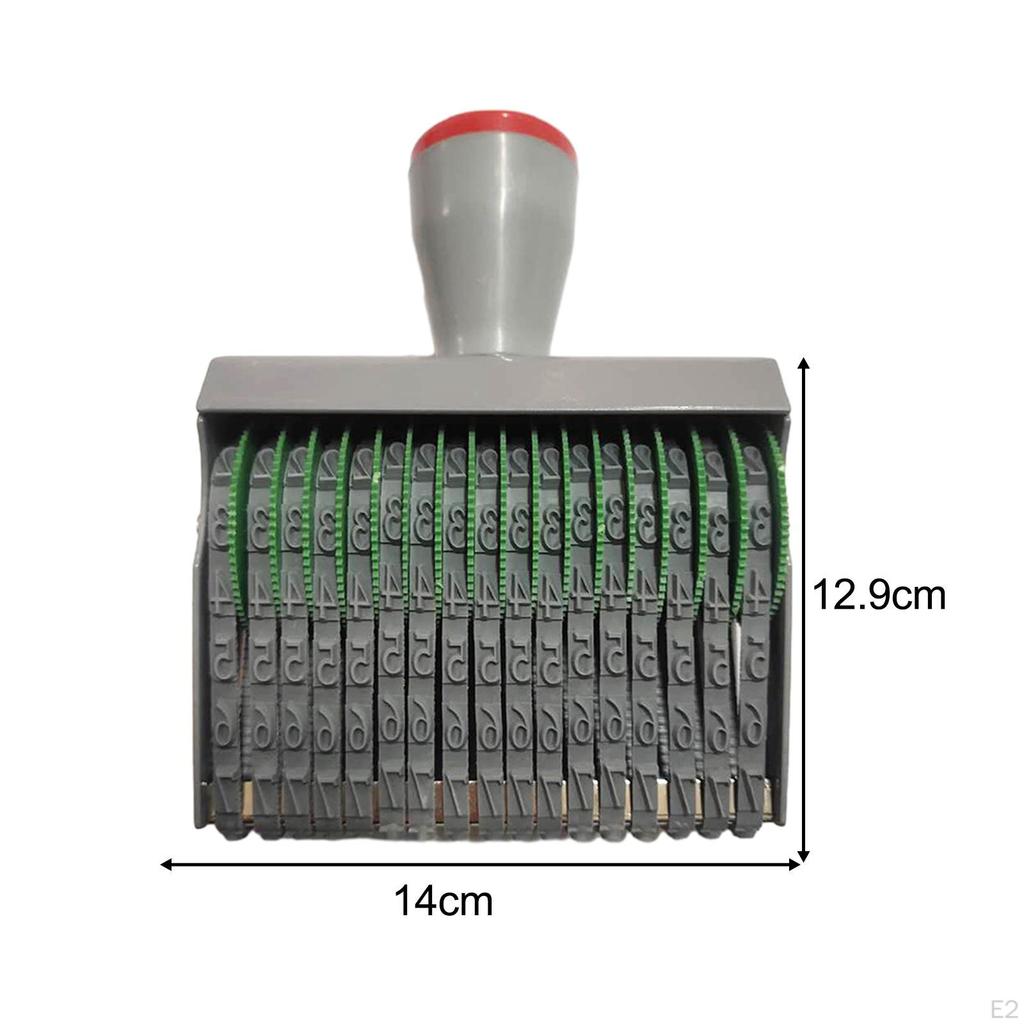 Pieczątka z numerami gumowymi, kółko obrotowe, 8-cyfrowe dodatki, wielofunkcyjny stempel biznesowy
