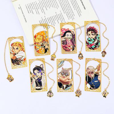 Kimetsu No Yaiba Anime Bookmark Japanese Stationery Books Accessories School Supplies Reading Gift for Teacher Book Lover Gifts
