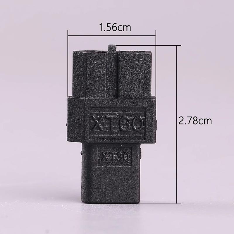 1/2 stk. HOTA XT60 Hunkøn til XT30 Hankøn Adapter til RC Fly Batteristik Reservedele