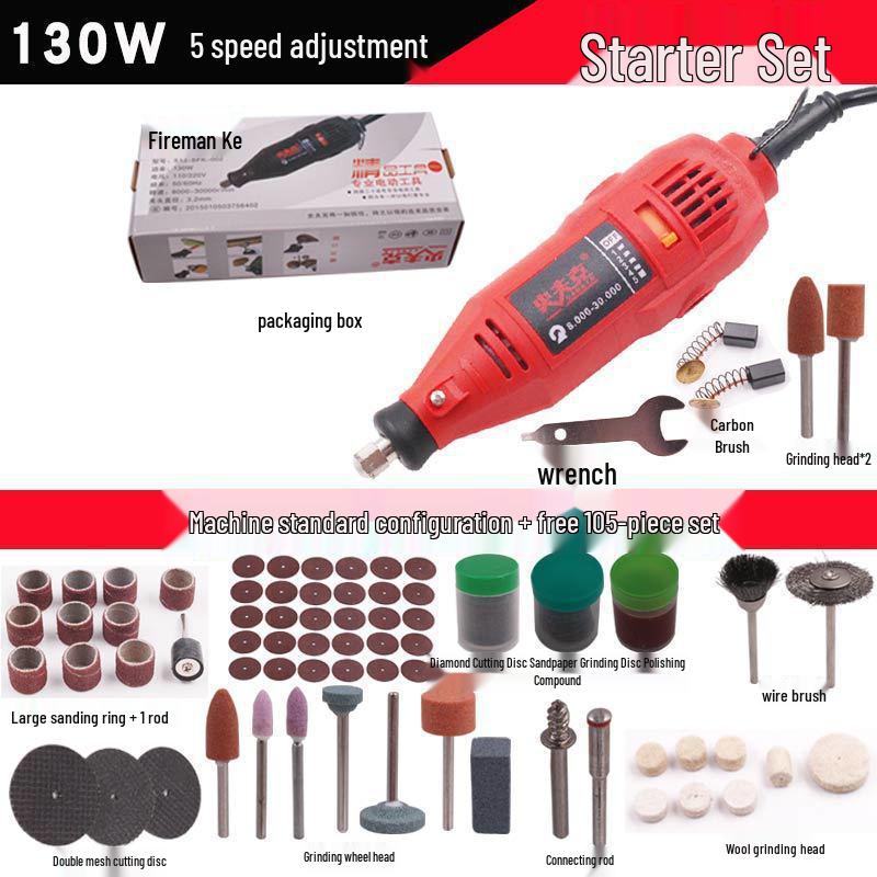 Copper Electric Grinder Pen for Wood, Jade, and Root Carving – Miniature Electric Drill and Grinding Tool