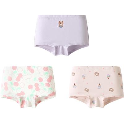 Balabala Miiiichan IP Girls' Anti-Pinch Boxer Briefs 3-Pack