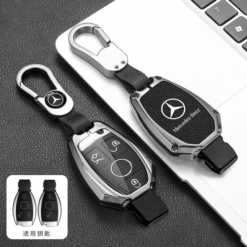 SUG2   Car Key Case Cover Shell For Mercedes Benz C E S Class GLC W206 W223 W214 E300 C260 C300 S450 S500 S400 Fob Accessories
