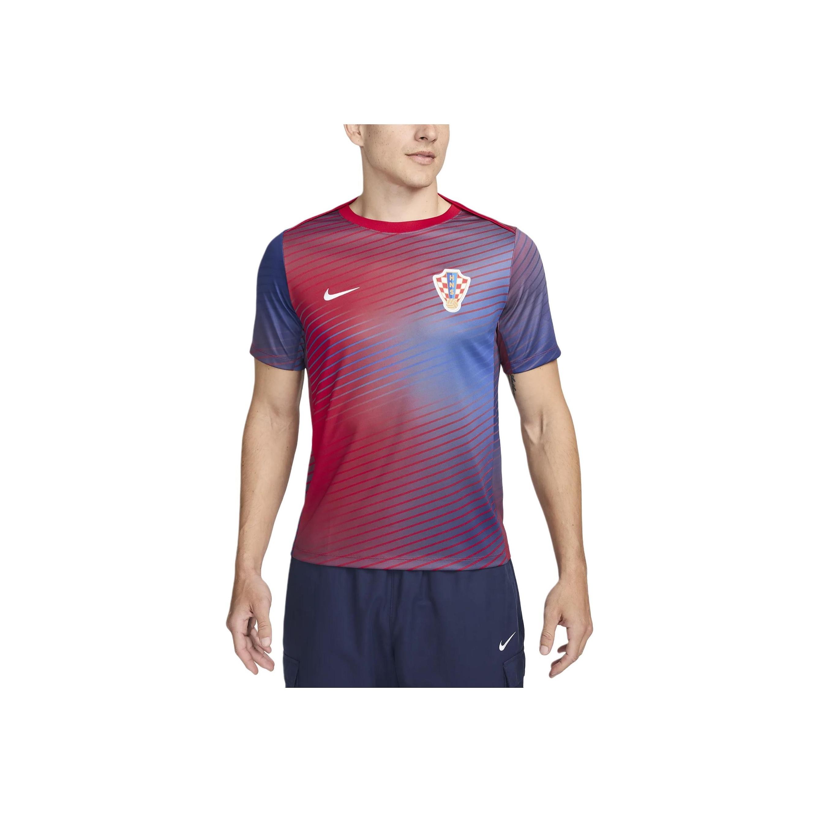 

Nike Dri-FIT Logo Badge Print Striped Outdoor Casual Sports Crew Neck Short Sleeve T-Shirt Men T-Shirts Royal-Blue FQ8648-455 M