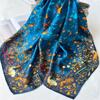 110*110 cm Quadratischer Seidenschal Damenmode Bedruckter kleiner Halsschal Büro Damen Haargürtel Folar Taschentuch Damen Taschentuch Schal Schal