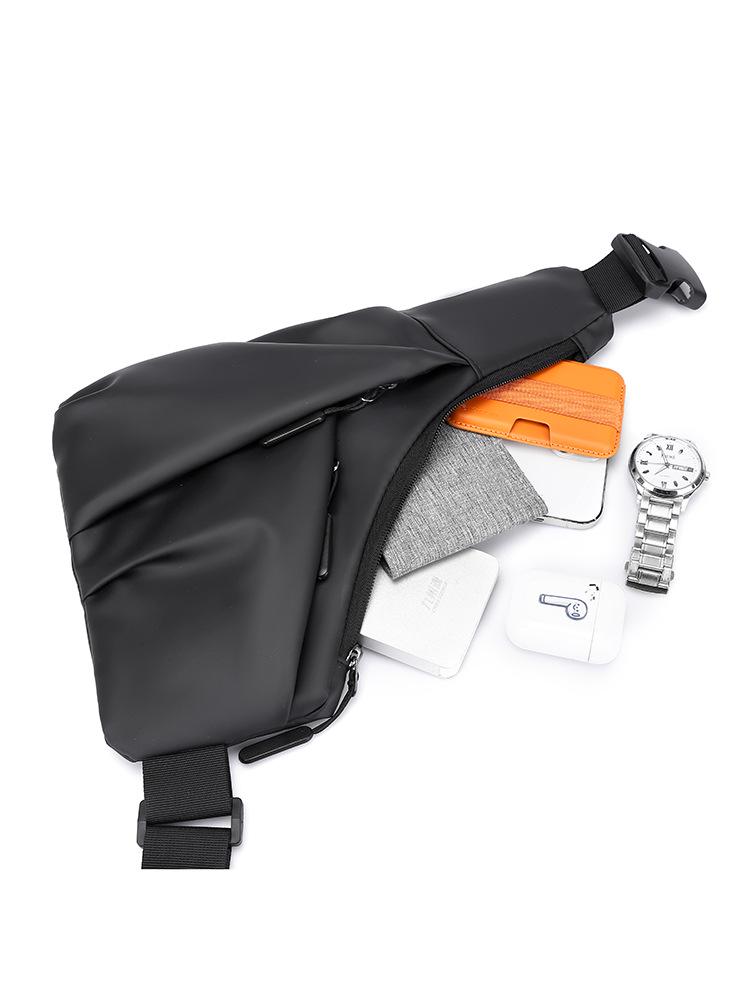 Men's Lightweight Crossbody Chest Bag - Irregular, Simple, Casual, and Trendy for Outdoor Sports