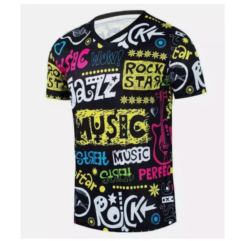 

Printed T-shirt Outdoor Sports Cross-country Racing Motorcycle Riding Quick-drying Short-sleeved Shirt Mountain Bike Downhill Suit XXL