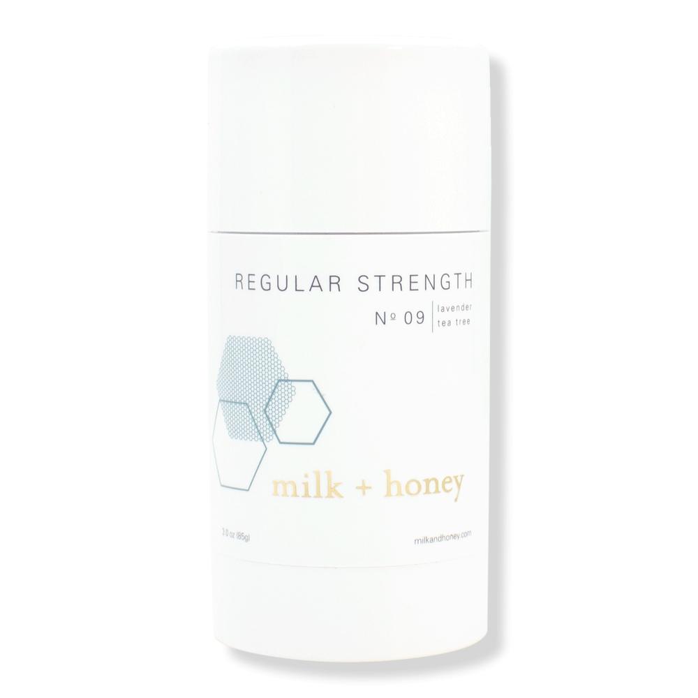 

Дезодорант с молоком и медом, лавандой и чайным деревом, обычной силы № 09, 2,5 унции