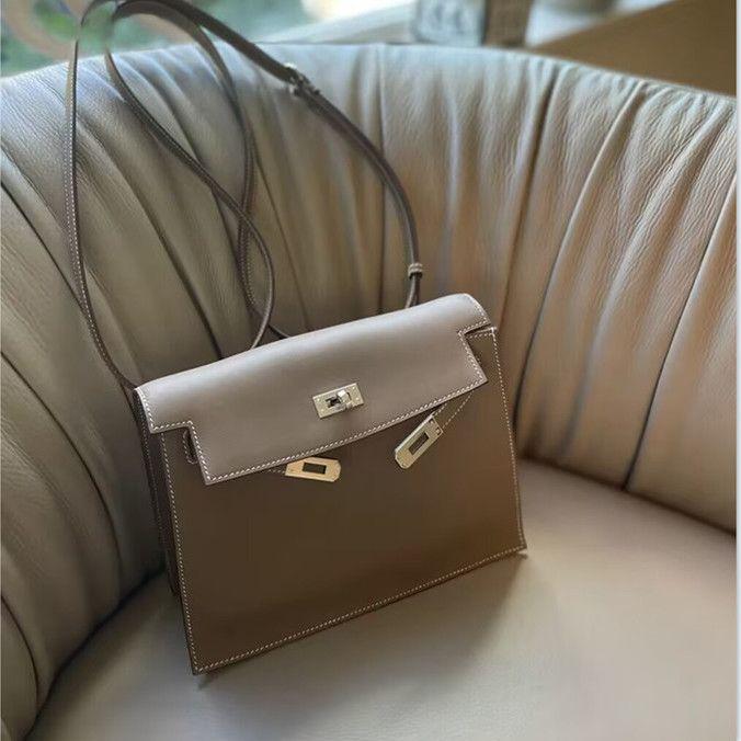 New 2025 Influencer-Style Kelly Dance Bag: Genuine Leather Backpack, Handbag, Shoulder & Crossbody Women’s Bag