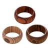 Wooden Statement Cuff Bracelet Intricate Carvings Lightweight Comfort Fit Adjustable Wrist Jewelry Bohemian Style Unisex Gift