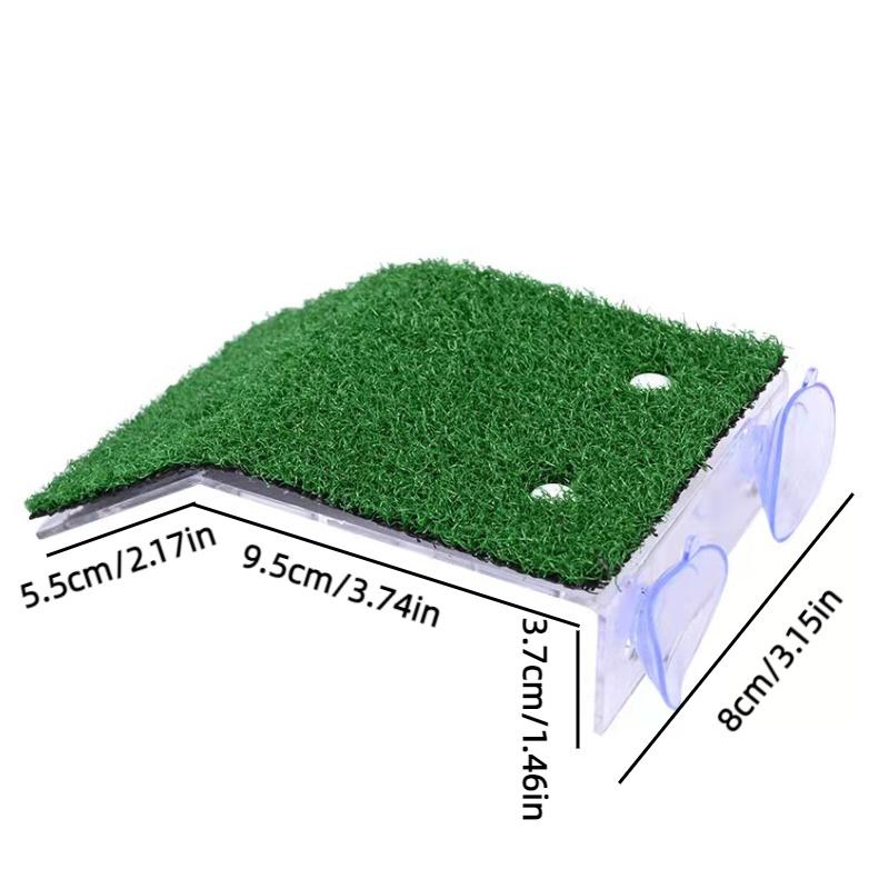 

Platform Basking Turtle Realistic Moss Decor Fish Tanks Accessories Suction Cup S