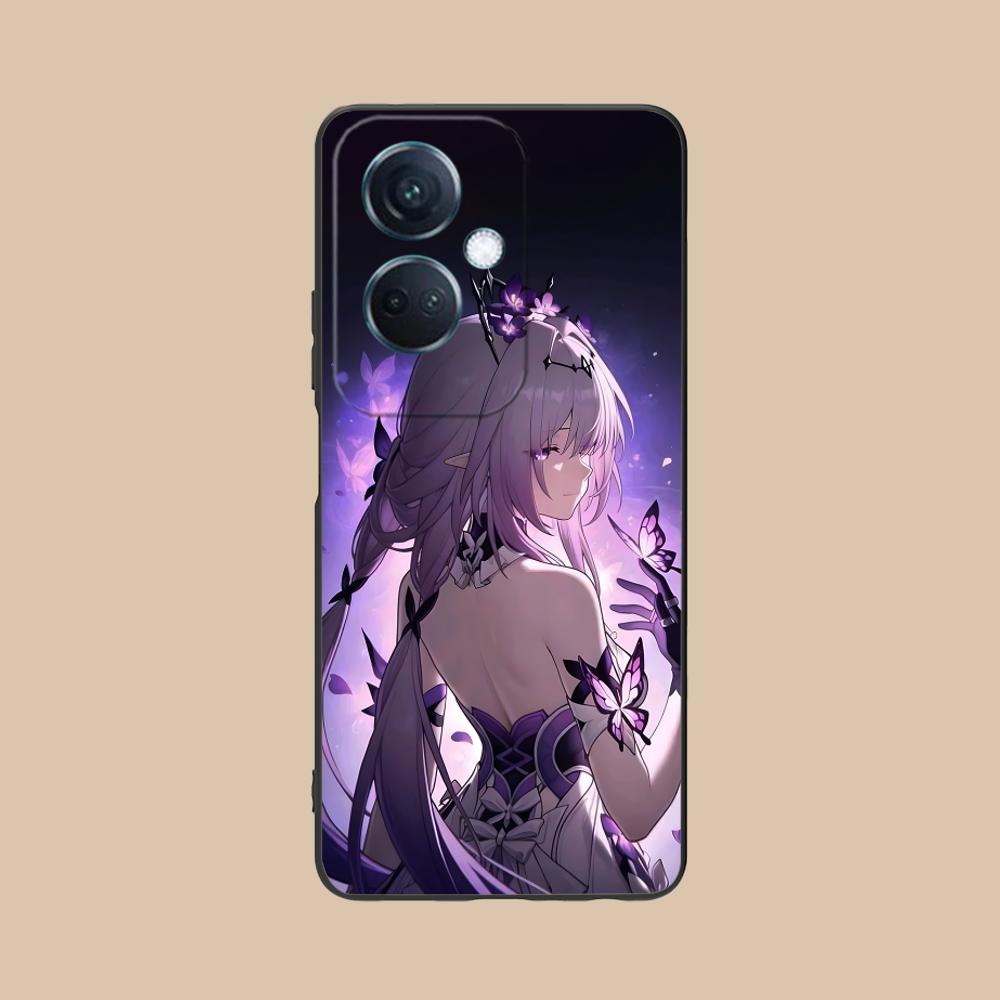 HSR Castorice Matte TPU Mobile Phone Case for OPPO Reno 14 13 12 11 10 9 8 7 6 5 F T Pro 5G Colorful Printing Cover