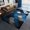 Aesthetic Beauty Hexagonal Graphic Printed Carpet Cute Area Carpet Home Decoration Anti Slip Door Mat Bedside Floor Washable Mat