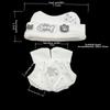 Black And White Cotton Doll Clothes Set 10/20cm Doll Replacement Clothes  For Doll Replacement