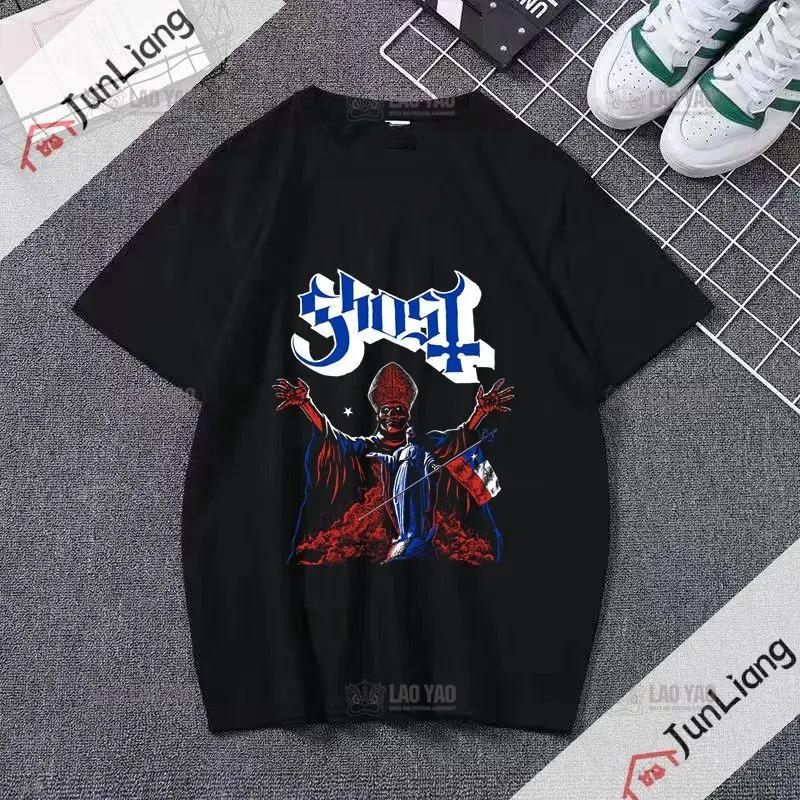Ghost Band T-shirt Unisex's Hip Hop Graphic T-shirt Short Sleeve Casual O-neck T-shirt Band Fan T-shirt for Both Unisex and Unisex