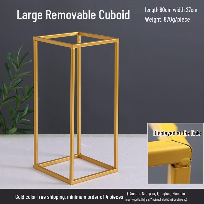 Żelazny Kwiatowy Stojak Kolumnowy do Dekoracji Uliczki Weselnej