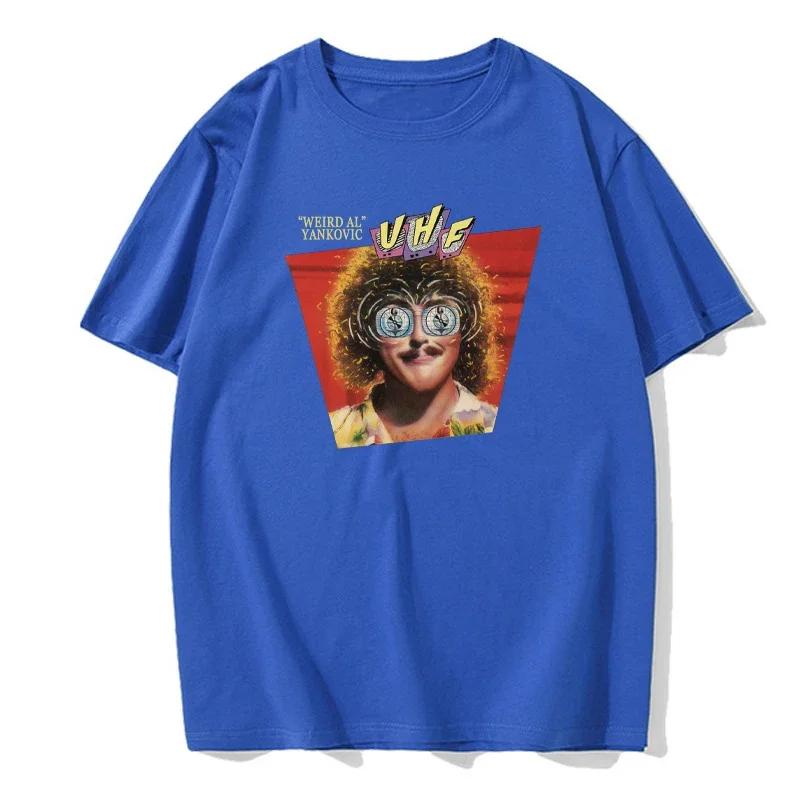 Weird Al Yankovic T-Shirt Sommerkleidung Schwarze T-Shirts Jungen Weiße T-Shirts T-Shirt für Männer Herren T-Shirt Baumwolle Rundhals T-shirt