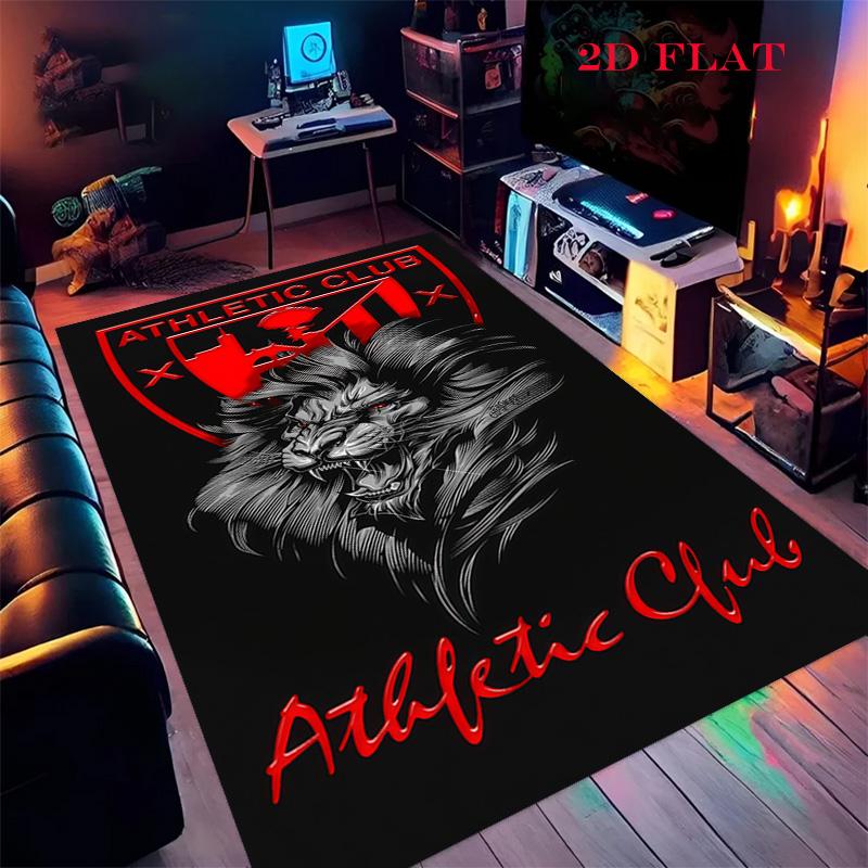 Bilbao logo Carpet Rug for Living Room Bedroom Home Sofa Decoration,Kids play Nonslip Floor Mat