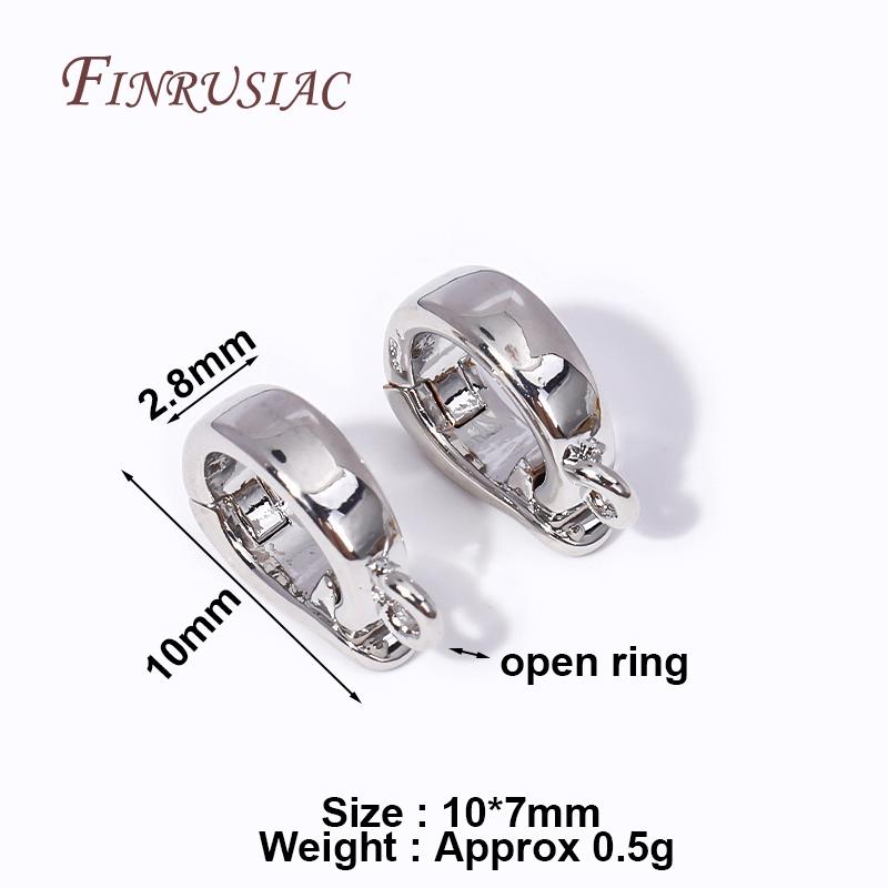 18K Gold Plated Bails For Pendant,Hinged Necklace Enhancer,Necklace Bail,Charms Clasps Connector For Jewelry Making Accessories