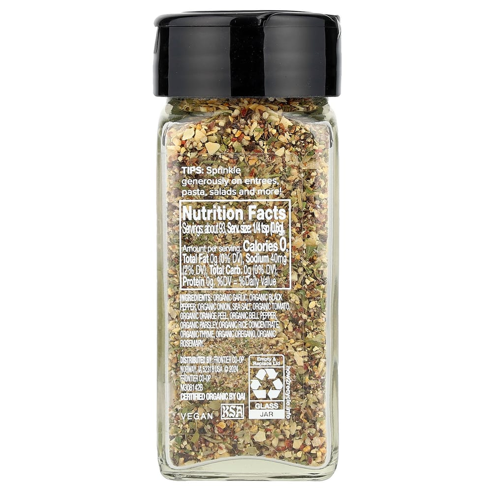 Simply Organic Spice Lite Everyday Blend Garlic Herb 56g (2.0 Oz)