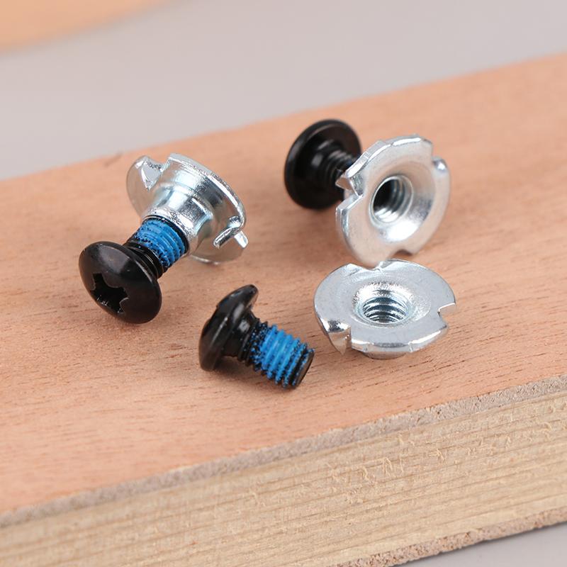 10Pairs Skate Shoes Screws Inline Roller Skate Replacement Repair Mounting Screws Nut Bolt Part Roller Skate Shoes Fittings