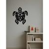 Vintage Metal Sea Turtle Wall Decal Peel Stick Ocean Art Boho Coastal Decor Gift