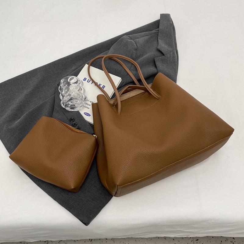 Yogodlns Vysoce kvalitní velkokapacitní taška typu bucket pro ženu, nová módní texturovaná ruční taška přes rameno pro každodenní nošení do práce a z práce, podpažní taška tote