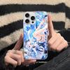 Genshin Impact Furina Phone Case For iphone 17 16 15 14 13 12 11 Pro Max Plus Silver Laser Satin Aurora