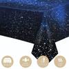 Star Space Tablecloth Waterproof Plastic Galaxy Table Cover Party Decoration Oil Proof Disposable Table Cloth Birthday Wedding
