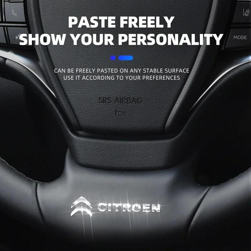 2/5/10 Pezzi Logo Auto 3D Adesivi Metallici Accessori Decorativi per Citroen Xsara Picasso Berlingo C1 C2 C3 VTS C4 Saxo C5 C6 C8