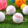 Trendy Basketball Keychains Stylish PU Sponge Pendant Keyrings Supplies for Party Favor and Sports Lovers Daily Use